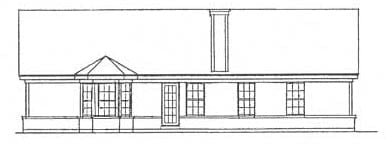 House Plan 93018 Rear Elevation
