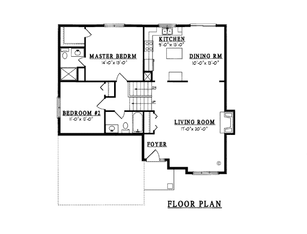 House Plan 93122 Level One