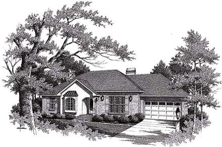 Plan 93454 - 1388 Square Feet