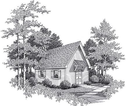 Plan 93474 - 414 Square Feet
