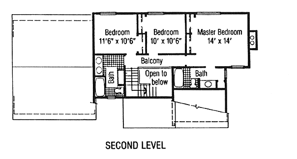 House Plan 94010 Level Two