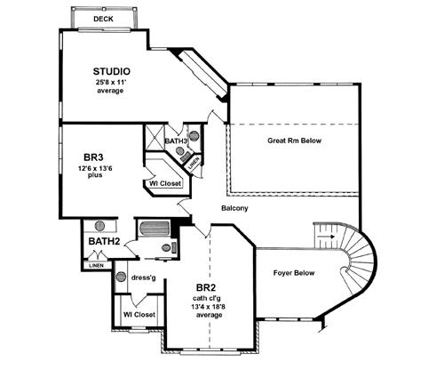 House Plan 94174 Level Two