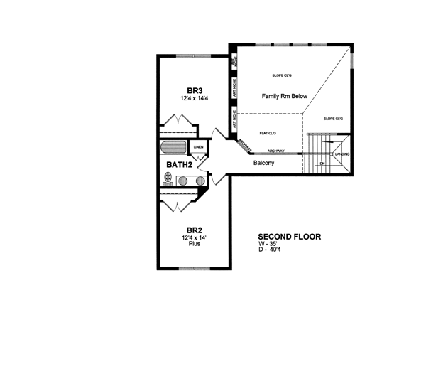 House Plan 94175 Level Two