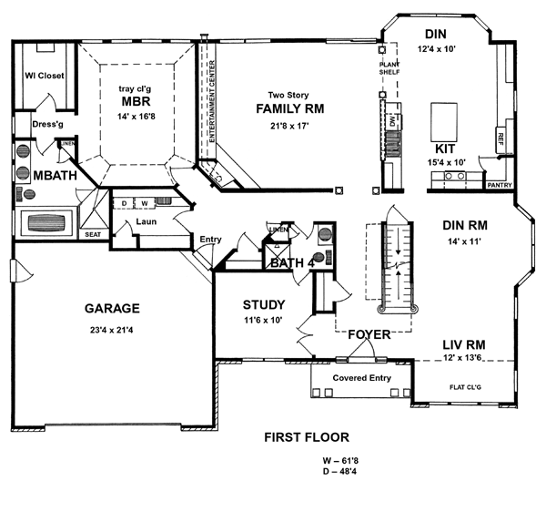 House Plan 94180 Level One