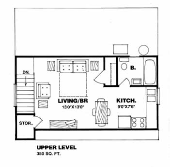 Garage Plan 94349 - 2 Car Garage Apartment Level Two