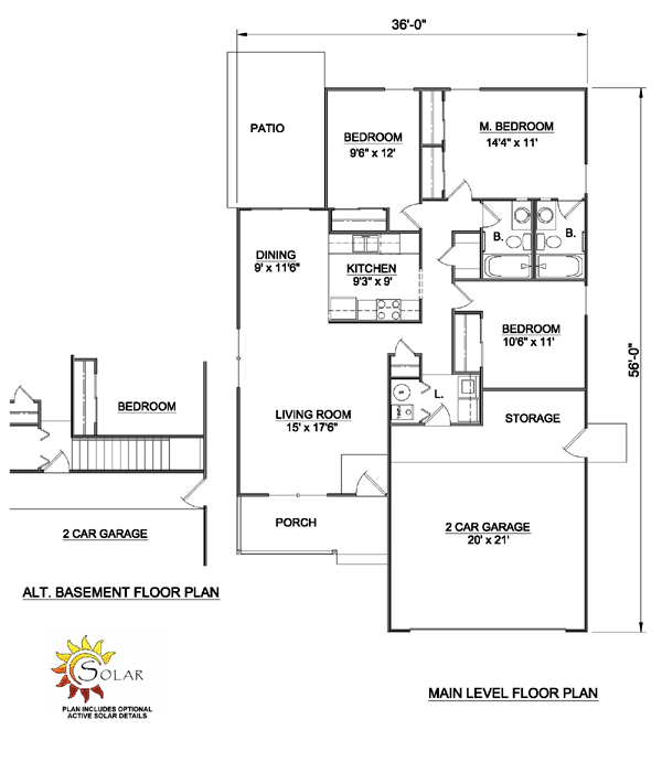 House Plan 94381 Level One