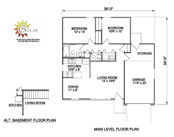 House Plan 94383 Level One