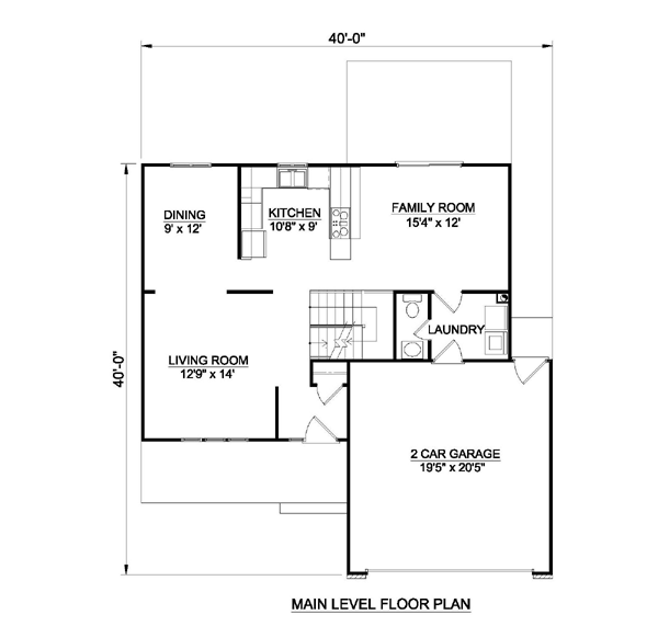 House Plan 94391 Level One