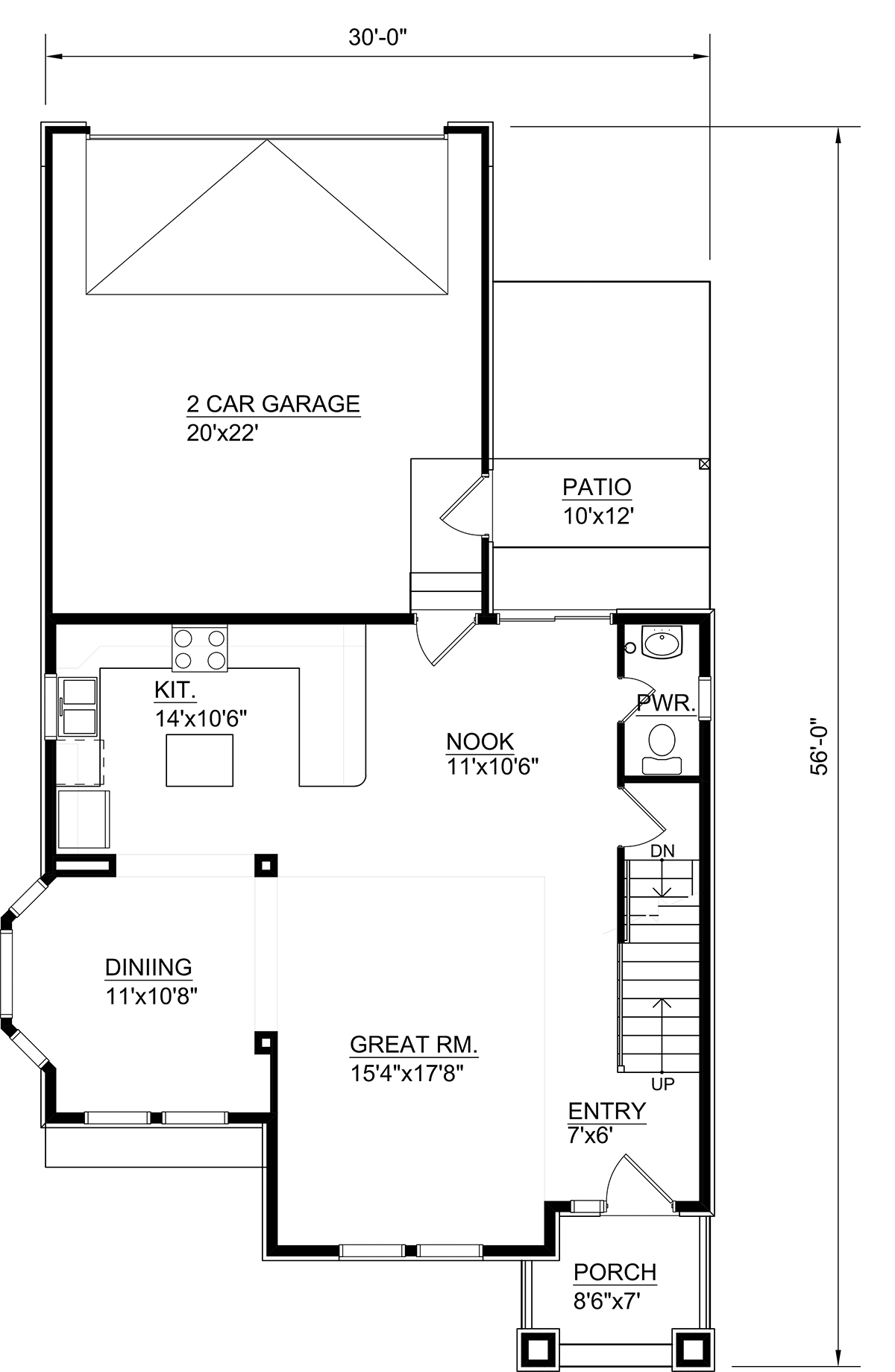 House Plan 94498 Level One