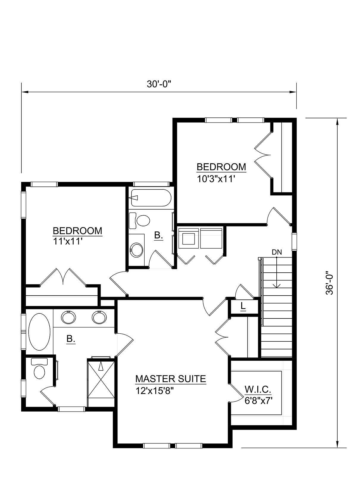 House Plan 94498 Level Two