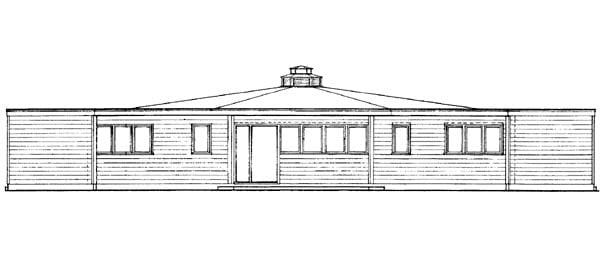 House Plan 95001 Rear Elevation