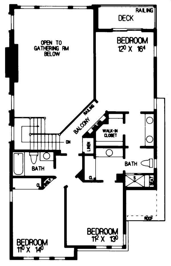 House Plan 95014 Level Two