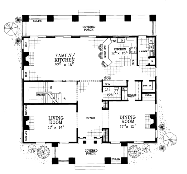 House Plan 95058 Level One