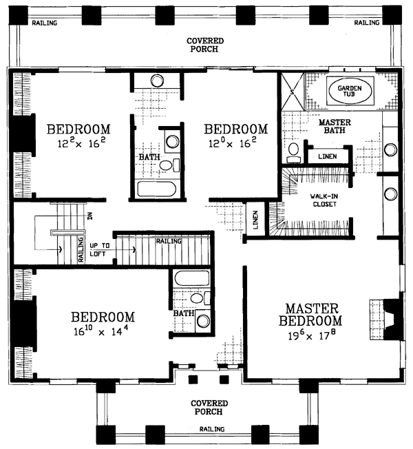 House Plan 95058 Level Two