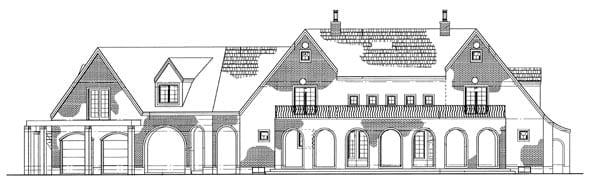 House Plan 95068 Rear Elevation
