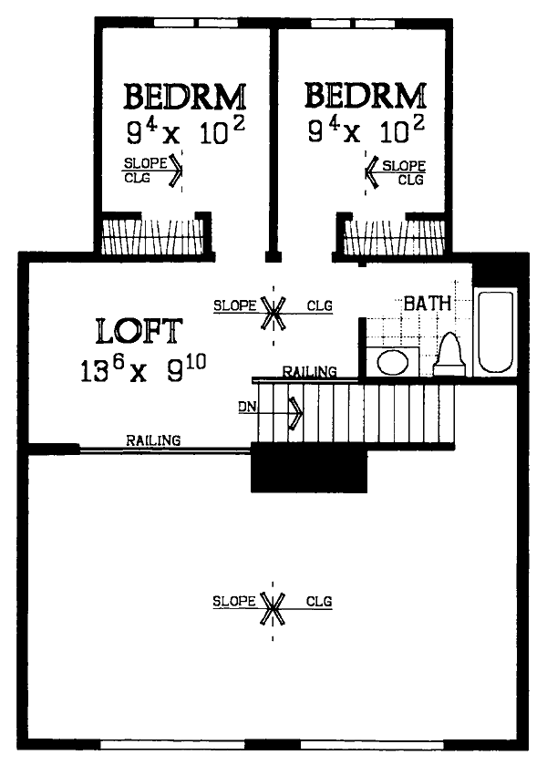House Plan 95269 Level Two