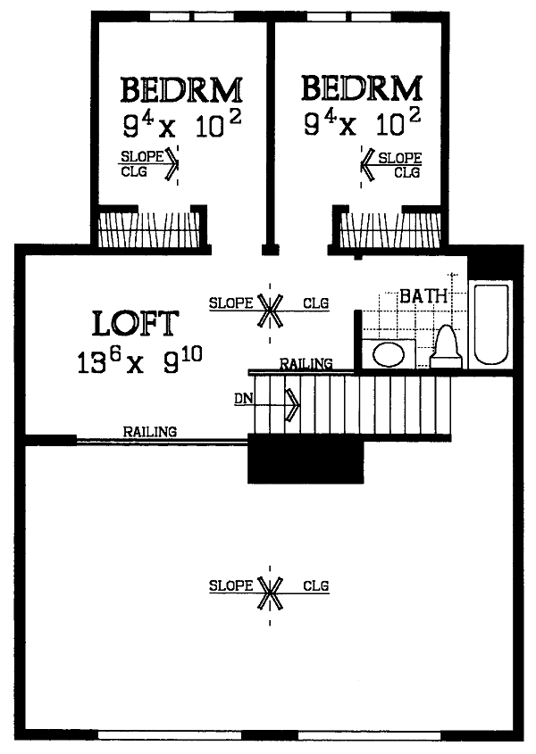 House Plan 95270 Level Two