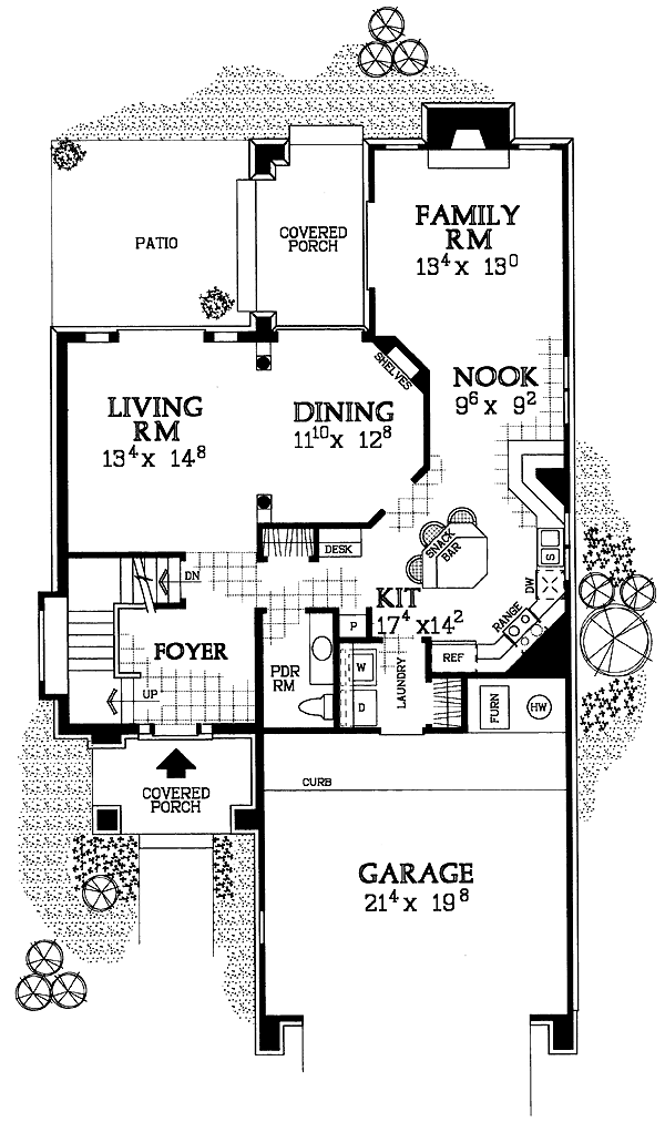 House Plan 95275 Level One
