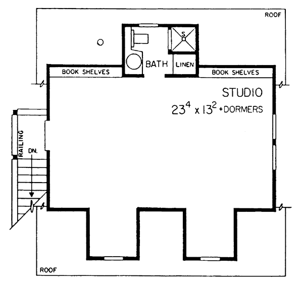 Garage Plan 95287 - 2 Car Garage Level Two