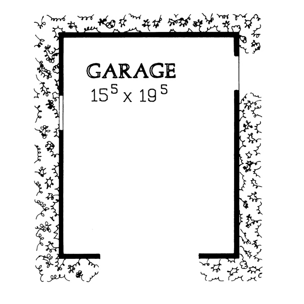 Garage Plan 95289 - 1 Car Garage Level One