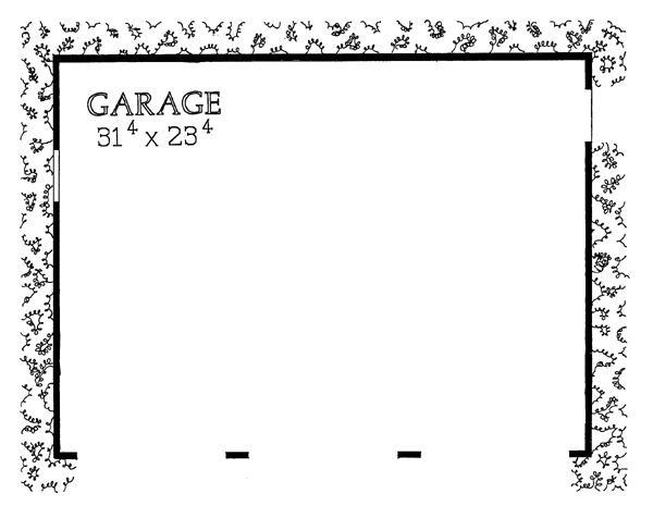 Garage Plan 95294 - 3 Car Garage Level One