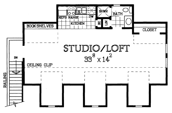 Garage Plan 95297 - 3 Car Garage Apartment Level Two