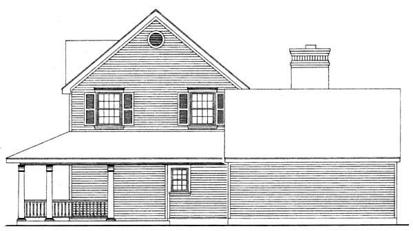 Country, Farmhouse Plan with 2489 Sq. Ft., 4 Bedrooms, 4 Bathrooms, 2 Car Garage Picture 2