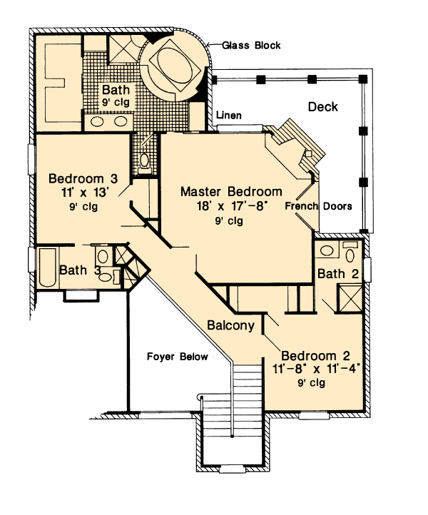 House Plan 95565 Level Two