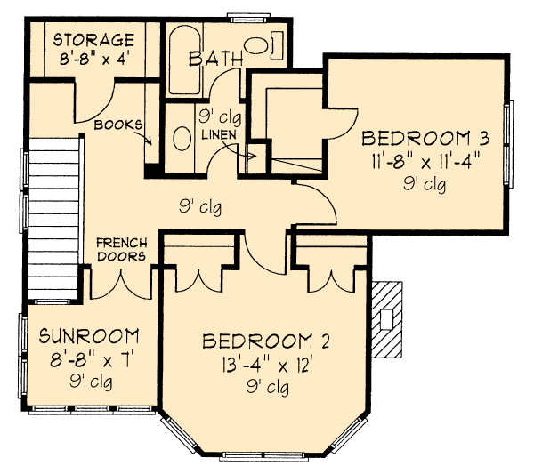 House Plan 95569 Level Two