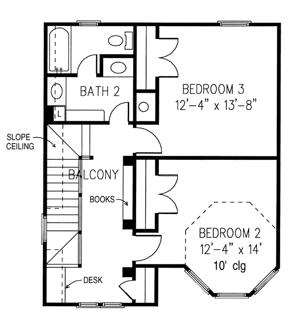 House Plan 95736 Level Two
