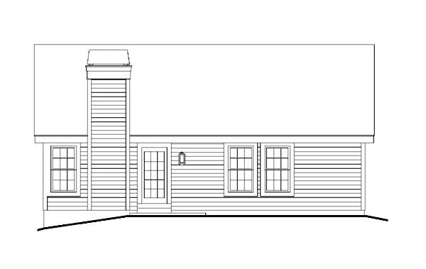 House Plan 95819 Rear Elevation