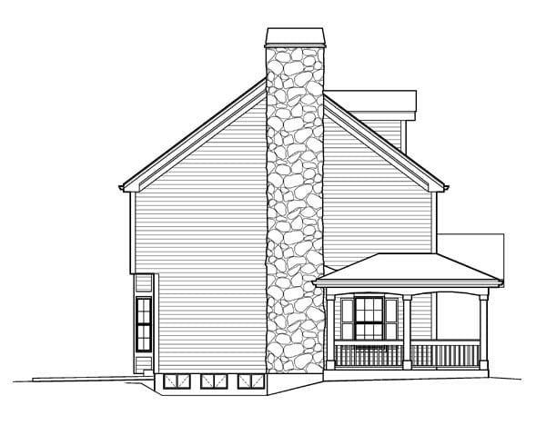 Cape Cod, Colonial, Country, Farmhouse Plan with 2368 Sq. Ft., 4 Bedrooms, 4 Bathrooms, 2 Car Garage Picture 2