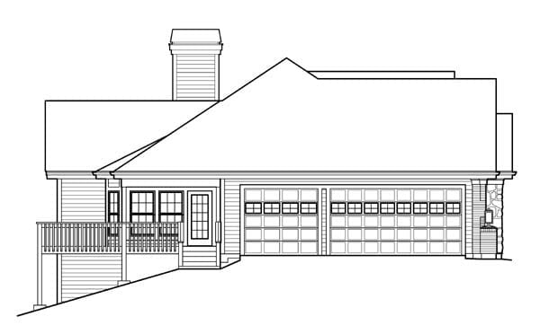 Ranch, Traditional Plan with 2560 Sq. Ft., 3 Bedrooms, 3 Bathrooms, 3 Car Garage Picture 2