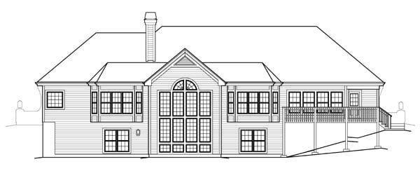 Ranch, Traditional Plan with 2560 Sq. Ft., 3 Bedrooms, 3 Bathrooms, 3 Car Garage Picture 4