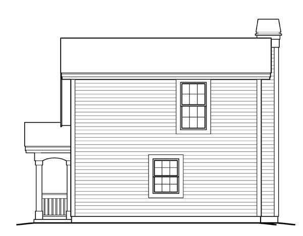 House Plan 95829 Rear Elevation