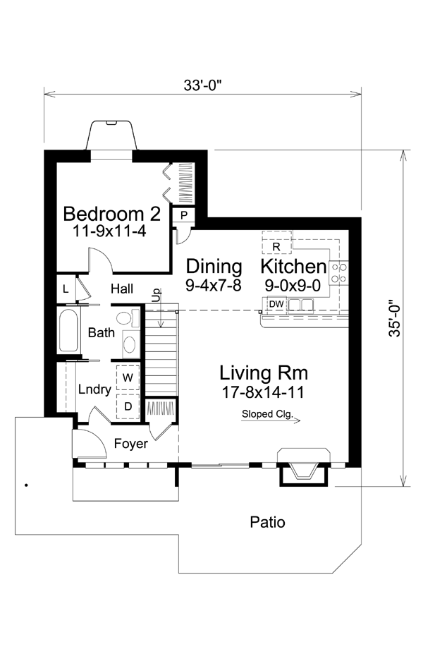 House Plan 95911 Level One