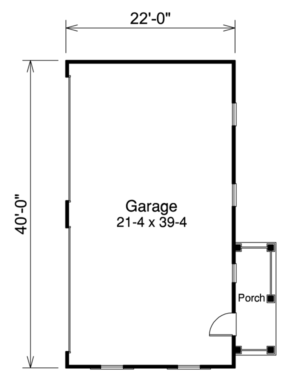 Garage Plan 95915 - 4 Car Garage Level One