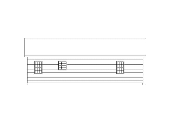 House Plan 95981 Rear Elevation