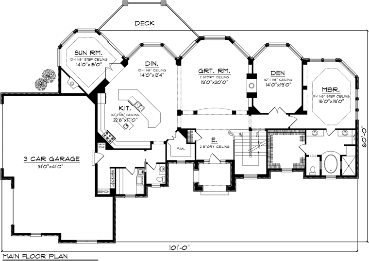 House Plan 96114 Level One