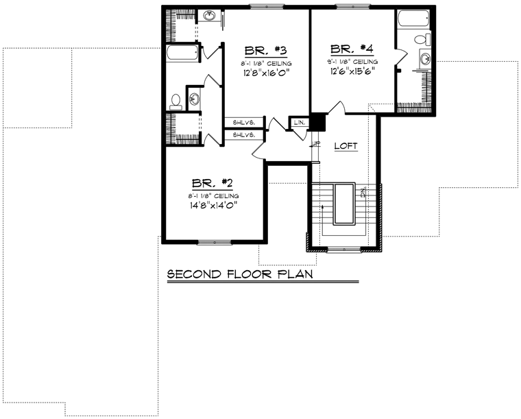 House Plan 96143 Level Two