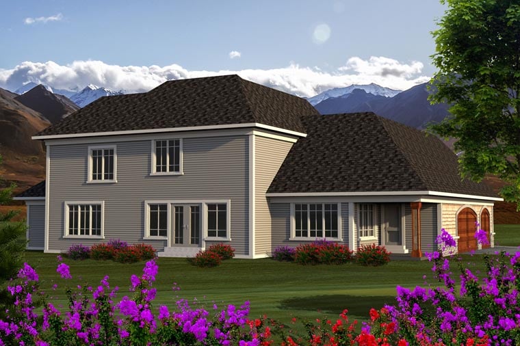 House Plan 96143 Rear Elevation