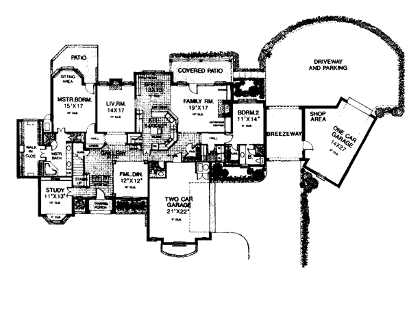 House Plan 96327 Level One