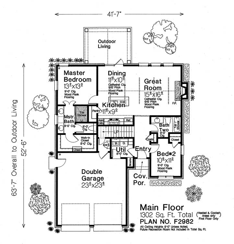 House Plan 96349 Level One
