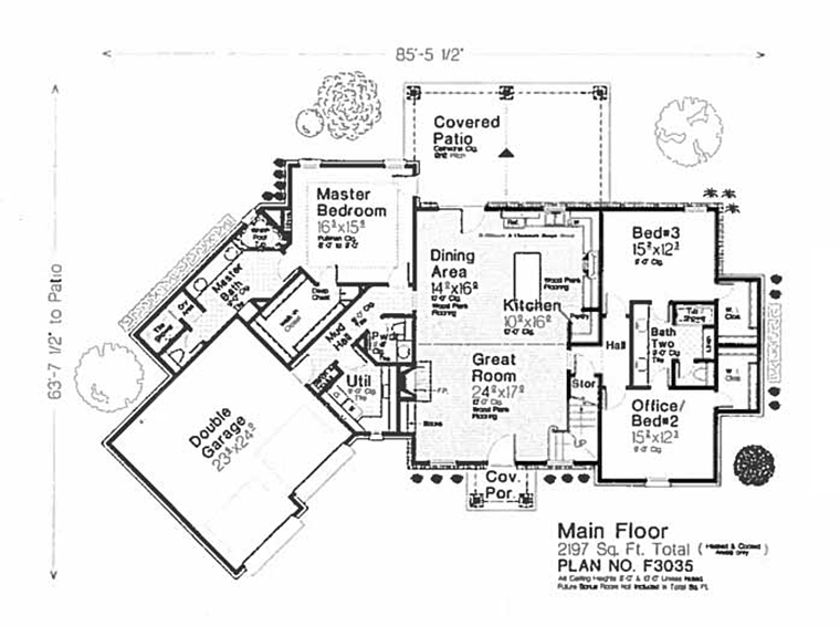 House Plan 96350 Level One