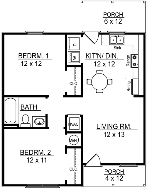House Plan 96700 Level One