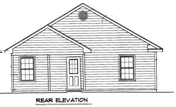 House Plan 96702 Rear Elevation