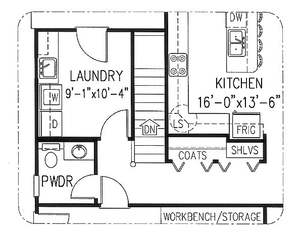 House Plan 96836 Lower Level