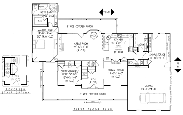 House Plan 96840 Level One