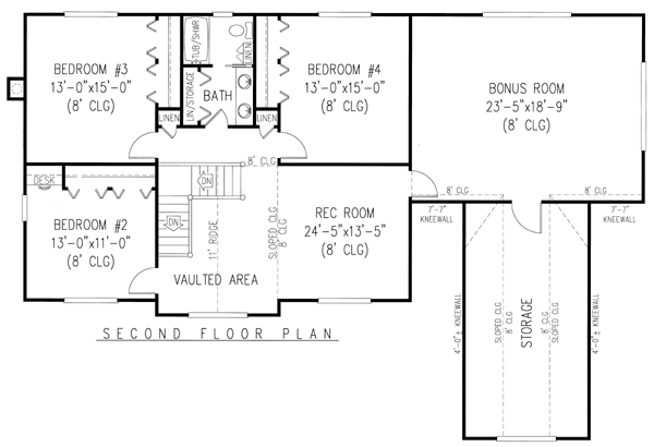 House Plan 96840 Level Two