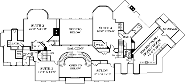 House Plan 96904 Level Two